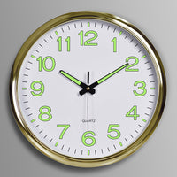 Silent Classroom Wall Clock with LED Light