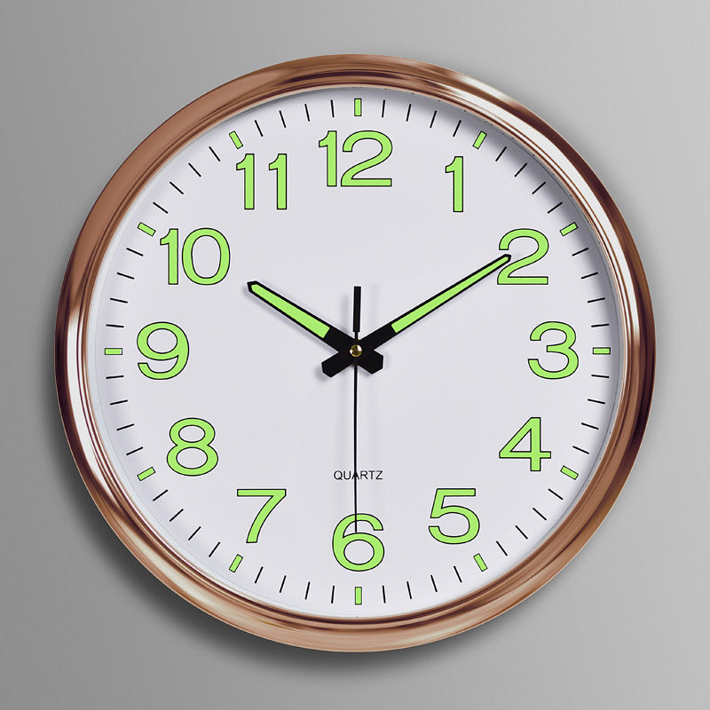 Silent Classroom Wall Clock with LED Light