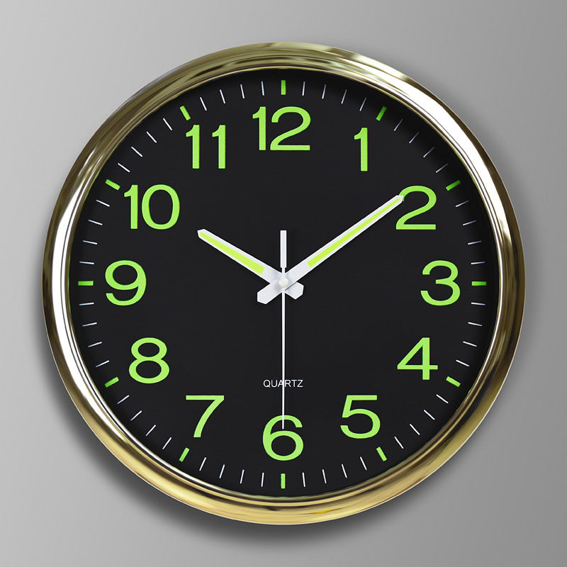 Silent Classroom Wall Clock with LED Light