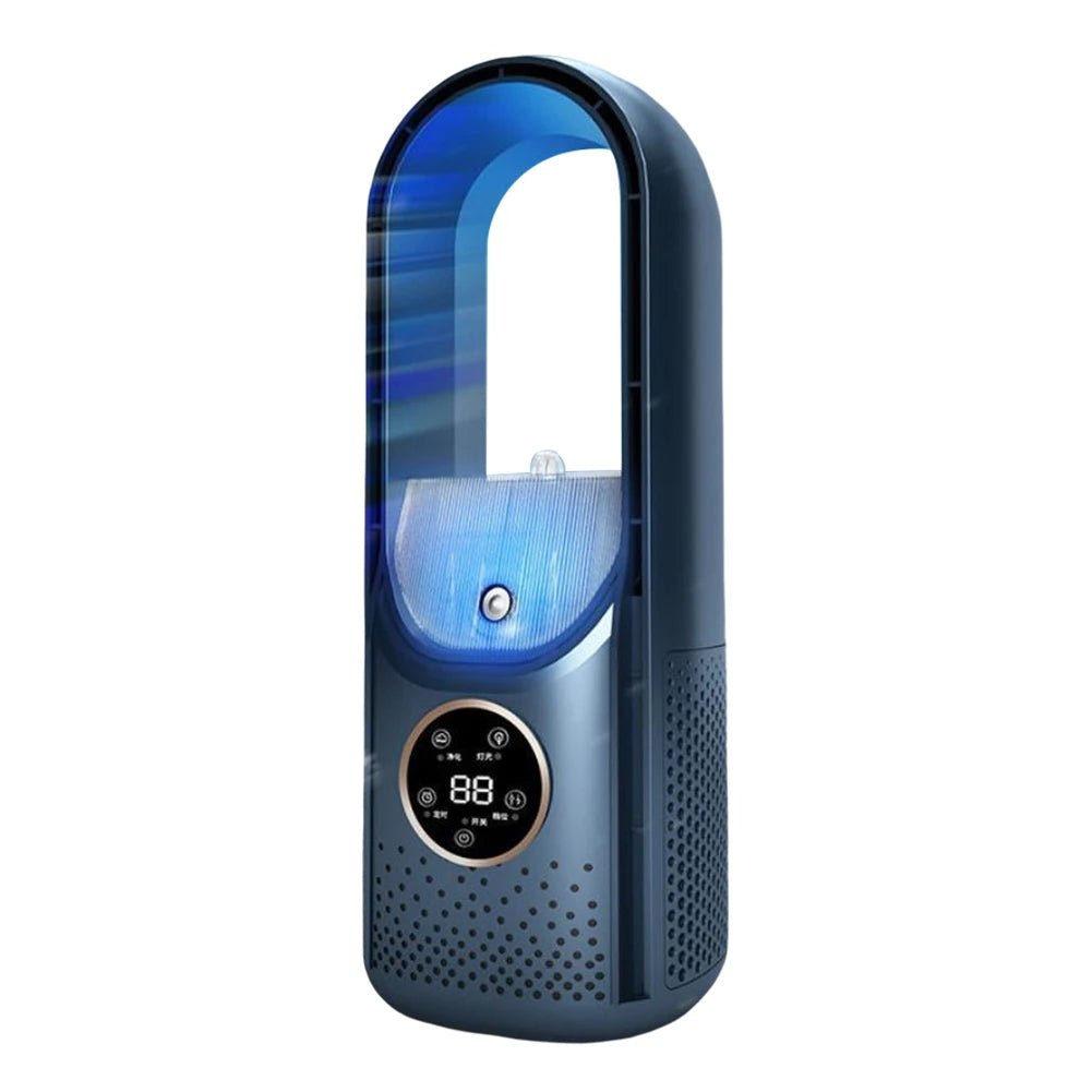 Silent, Compact & Eco-Friendly USB Bladeless Portable Air Conditioner for Home & Office