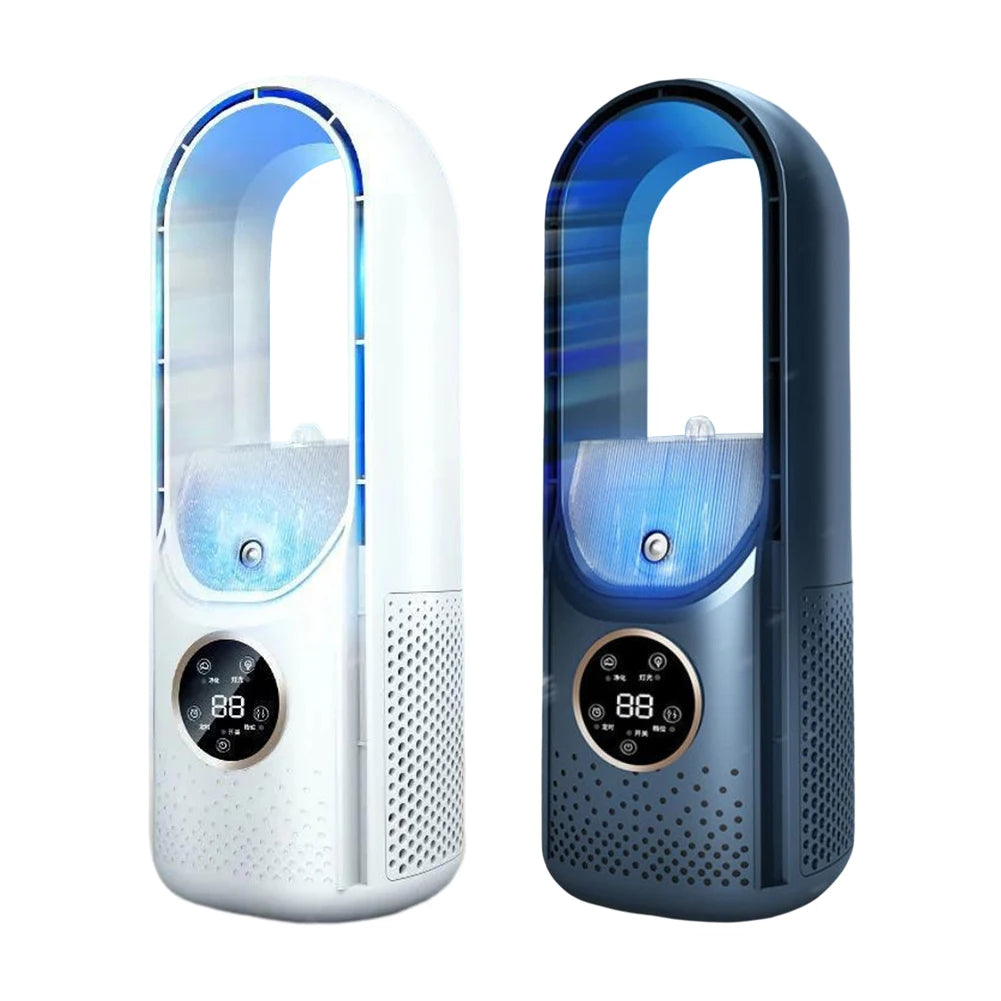 Silent, Compact & Eco-Friendly USB Bladeless Portable Air Conditioner for Home & Office