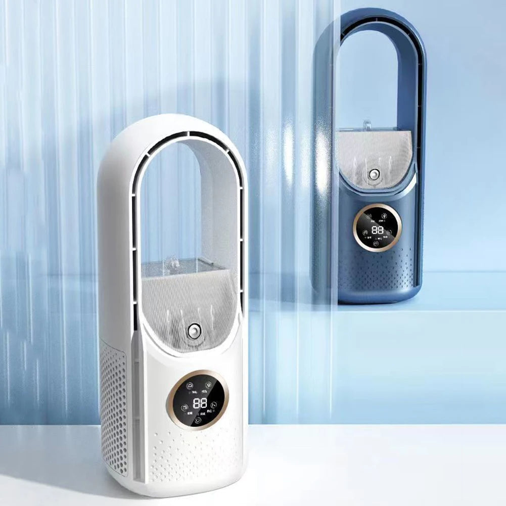 Silent, Compact & Eco-Friendly USB Bladeless Portable Air Conditioner for Home & Office