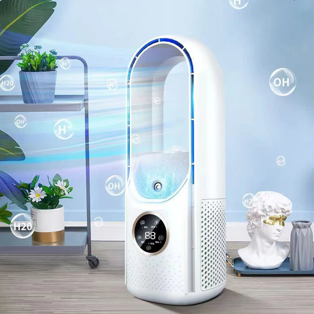 Silent, Compact & Eco-Friendly USB Bladeless Portable Air Conditioner for Home & Office