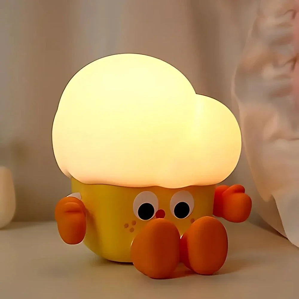 Silicone Animal Night Light – Touch-Controlled LED Bedside Lamp for Children and Teens