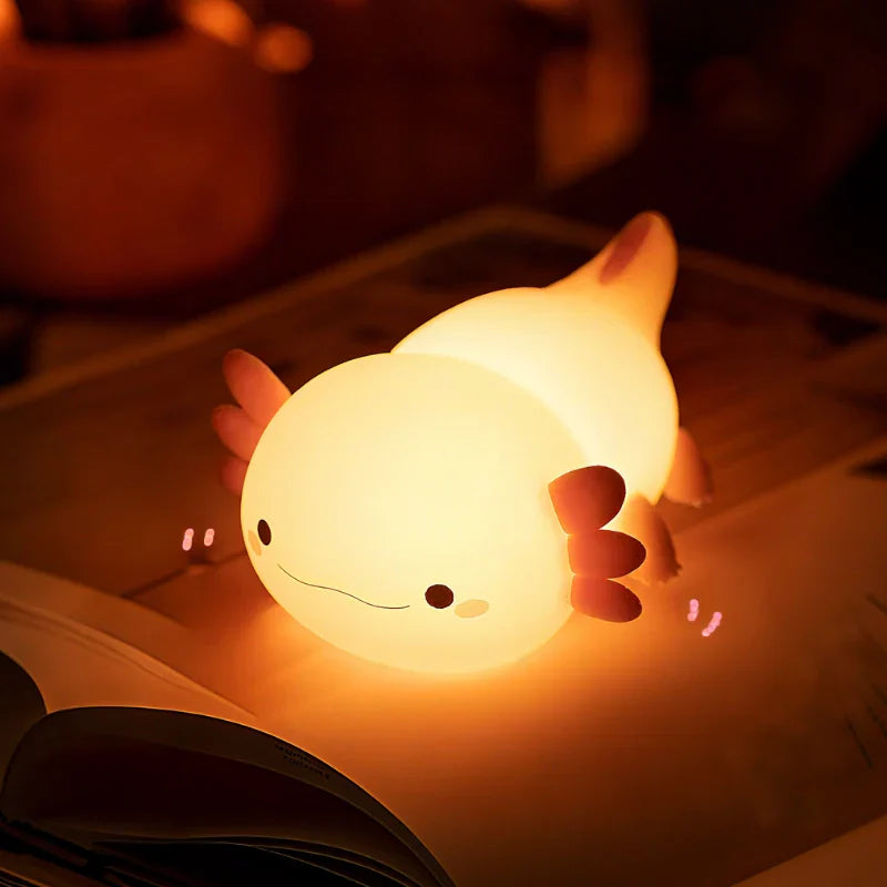 Silicone Animal Night Light – Touch-Controlled LED Bedside Lamp for Children and Teens