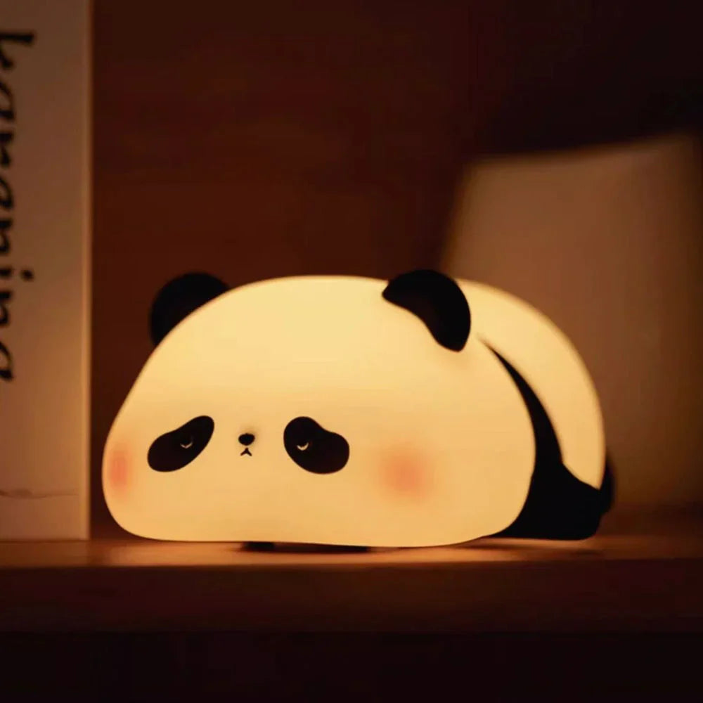 Silicone Animal Night Light – Touch-Controlled LED Bedside Lamp for Children and Teens