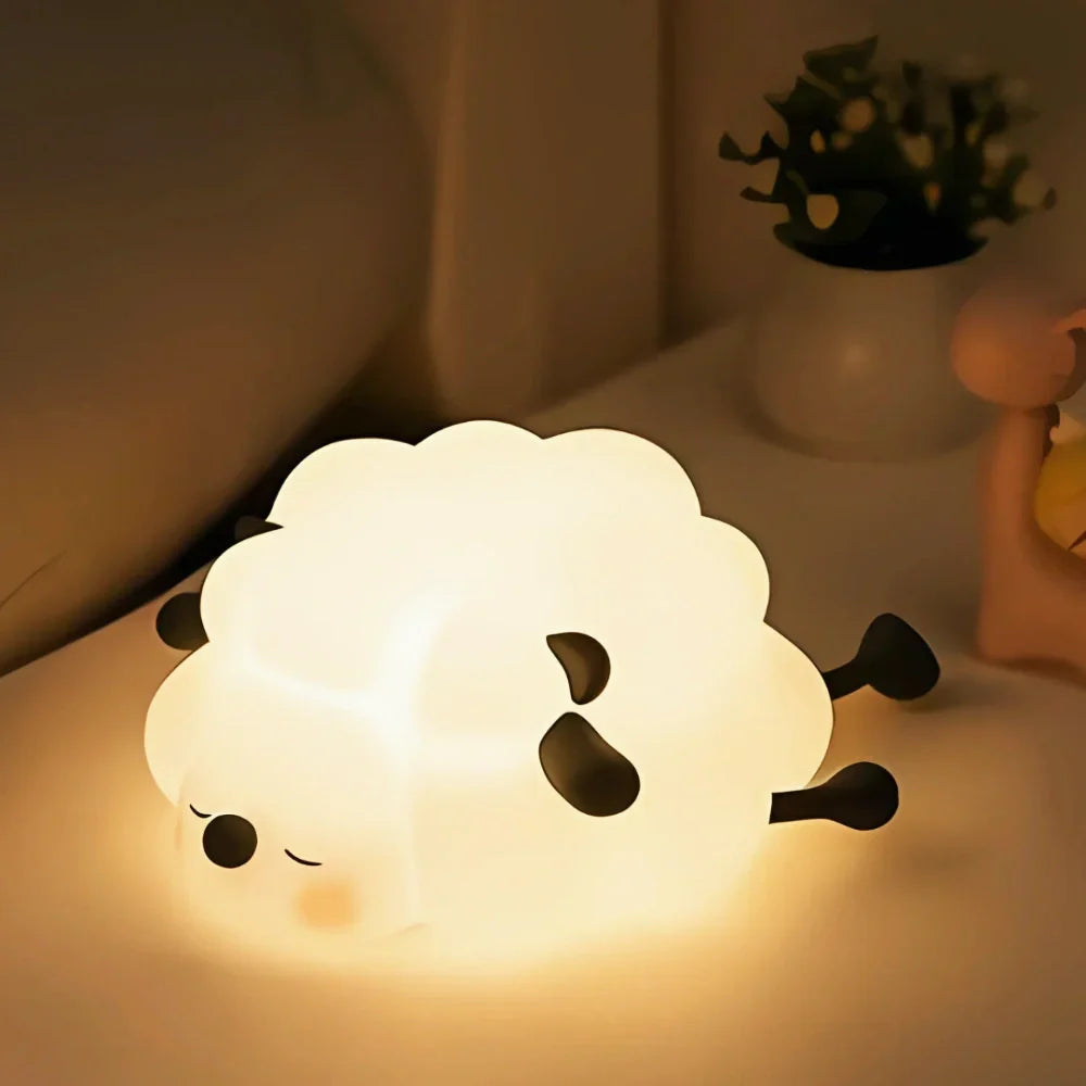 Silicone Animal Night Light – Touch-Controlled LED Bedside Lamp for Children and Teens