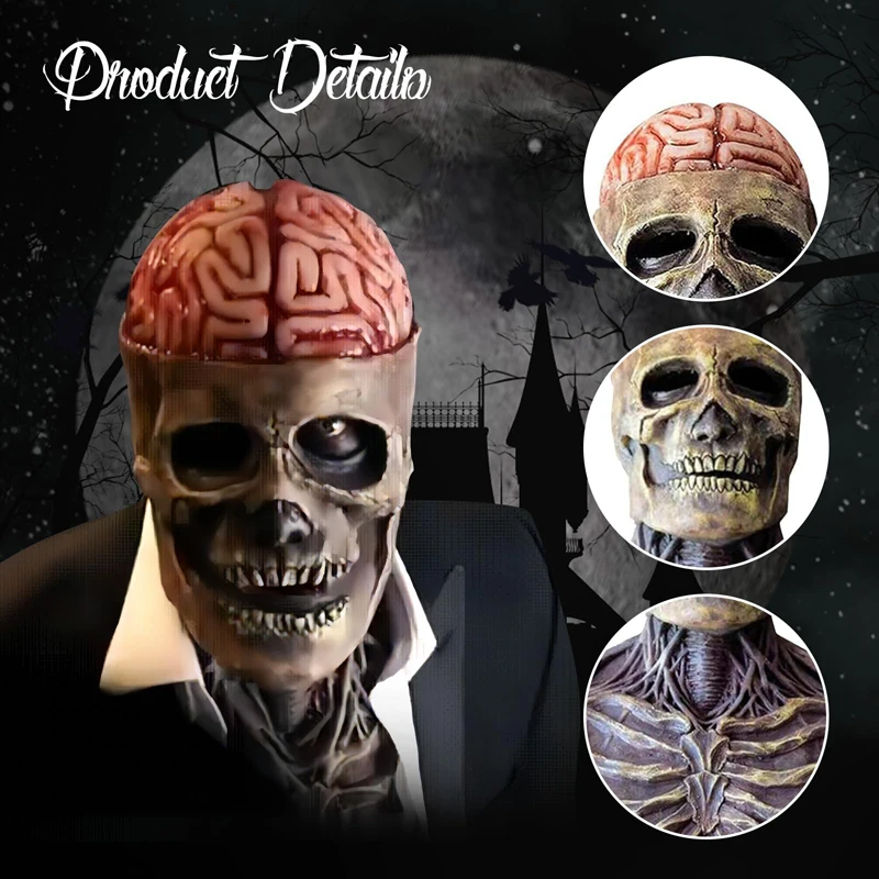 Skeleton Mask: Realistic and Terrifying Skeleton Mask for Halloween Costume