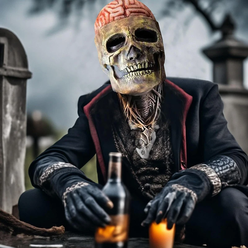 Skeleton Mask: Realistic and Terrifying Skeleton Mask for Halloween Costume