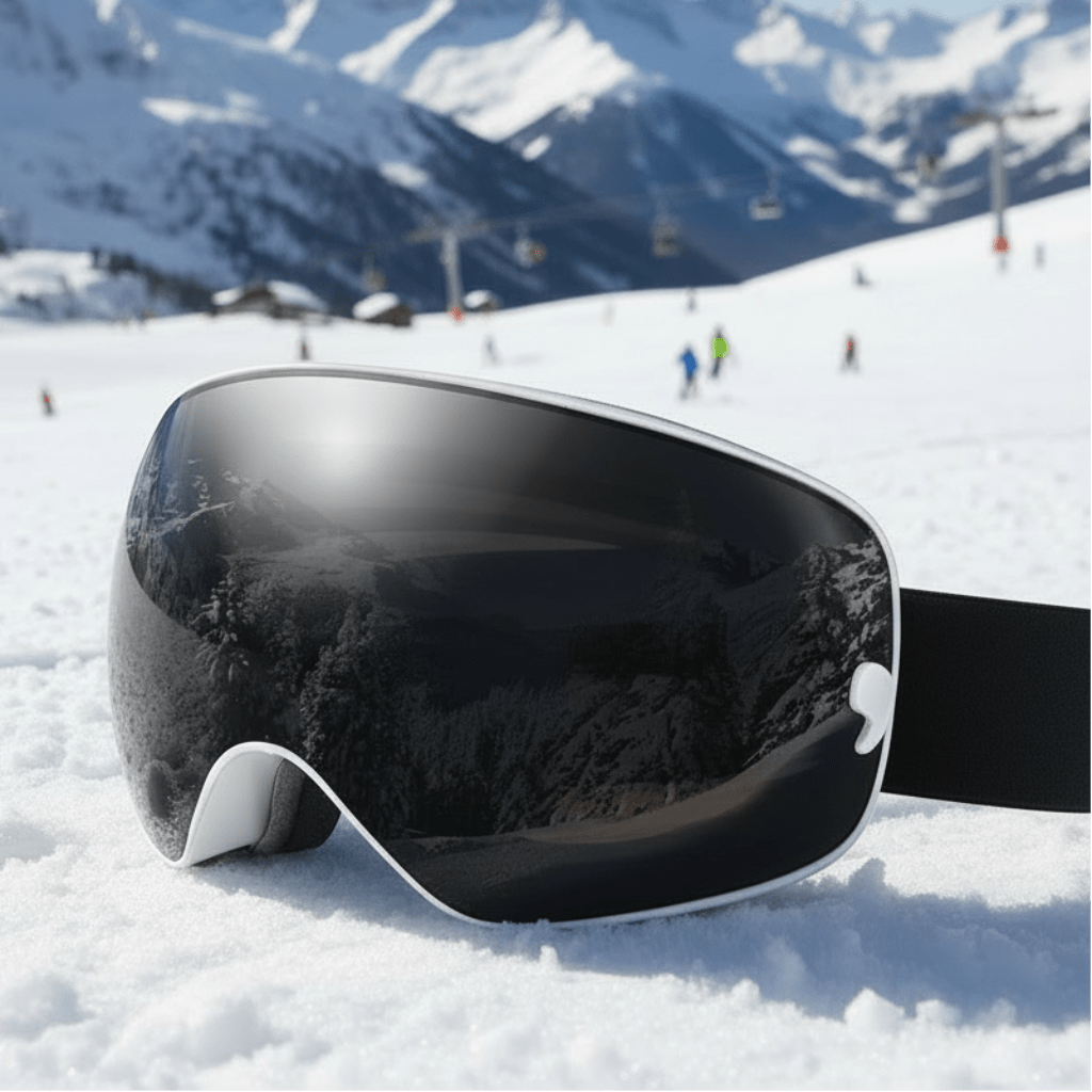 Ski Goggles with Anti-Fog Coating, UV400 Protection and Night Vision Lenses