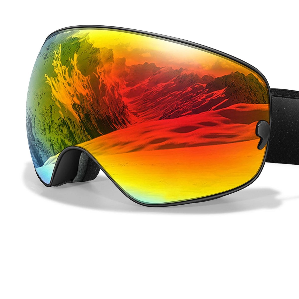Ski Goggles with Anti-Fog Coating, UV400 Protection and Night Vision Lenses