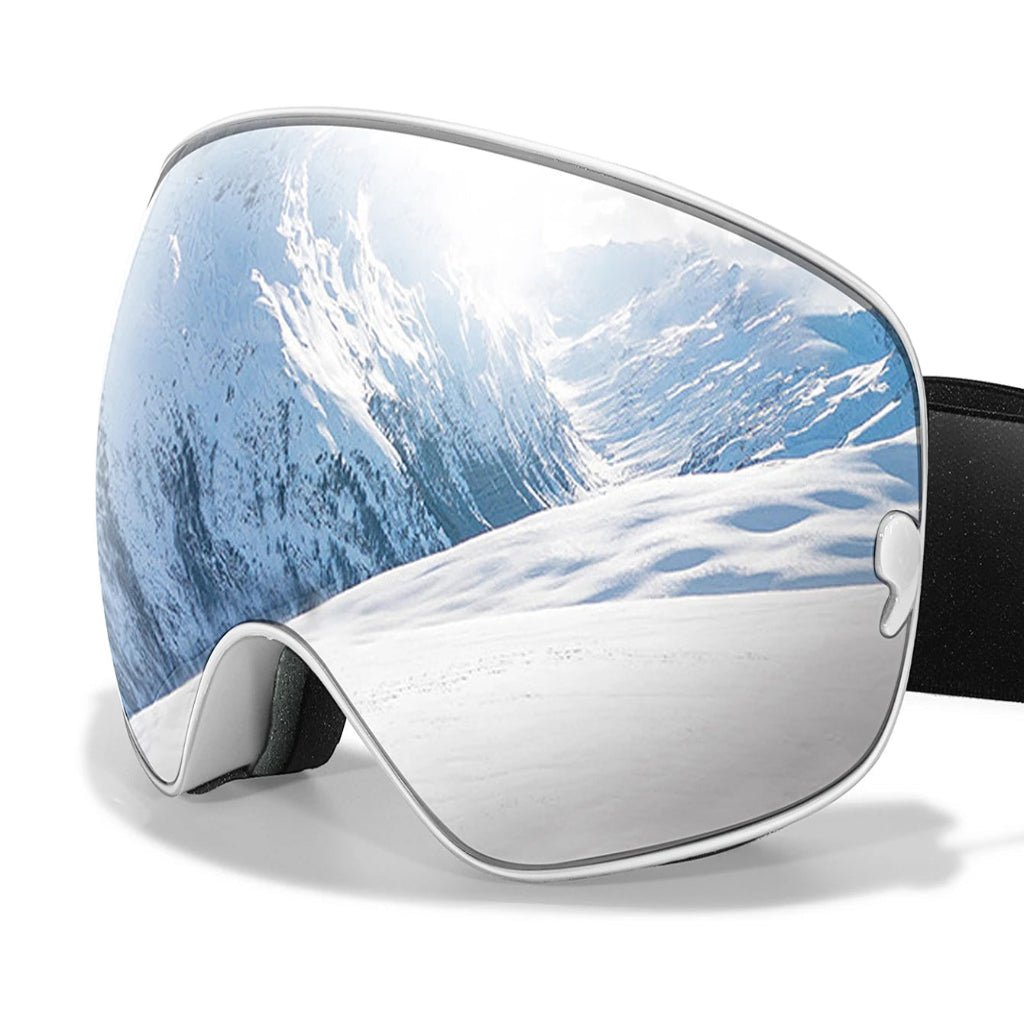 Ski Goggles with Anti-Fog Coating, UV400 Protection and Night Vision Lenses