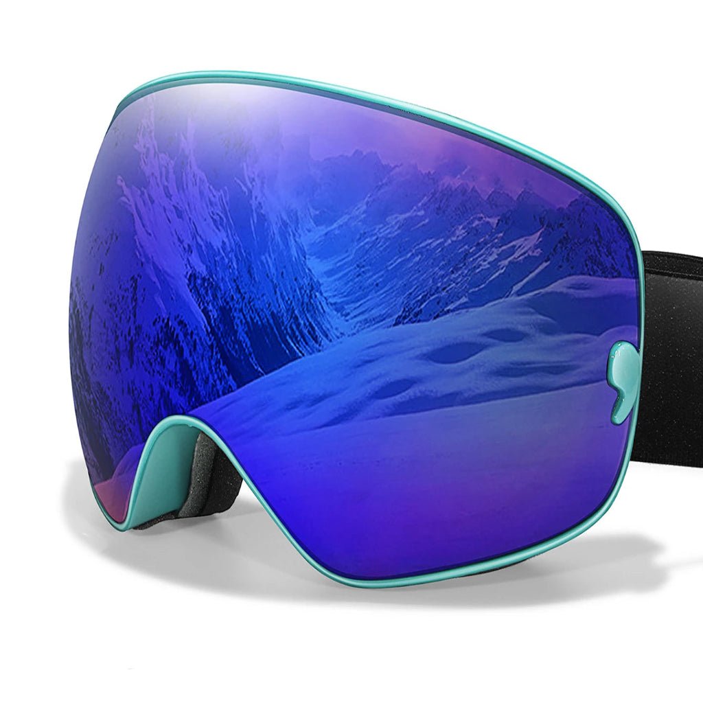 Ski Goggles with Anti-Fog Coating, UV400 Protection and Night Vision Lenses