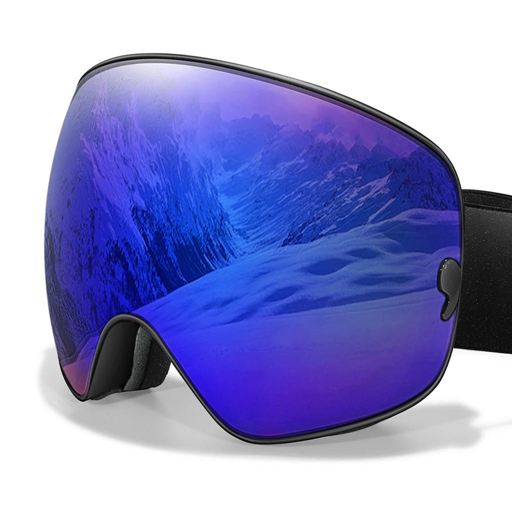 Ski Goggles with Anti-Fog Coating, UV400 Protection and Night Vision Lenses