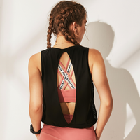 Sleeveless Open-Back Workout Top