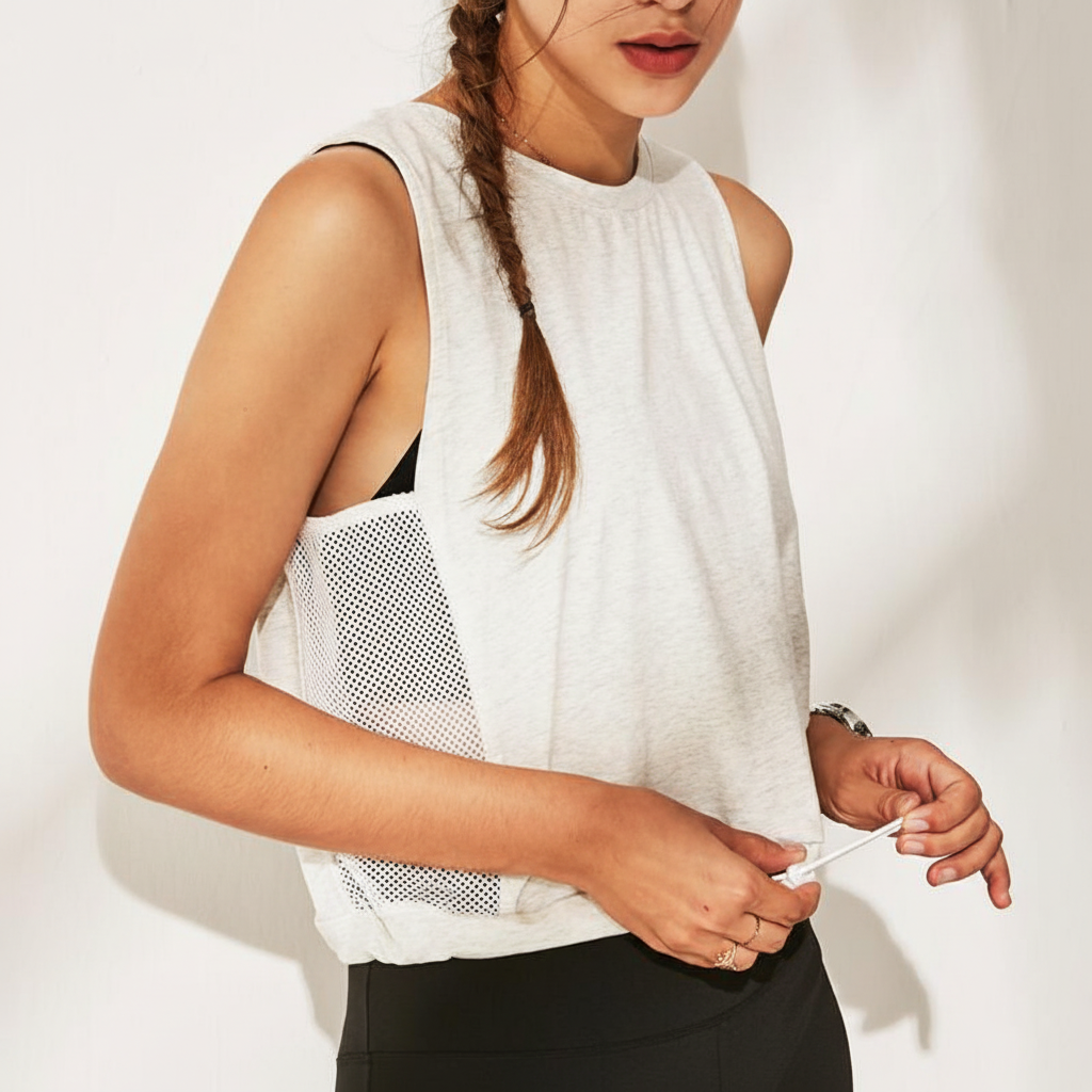 Sleeveless Open-Back Workout Top