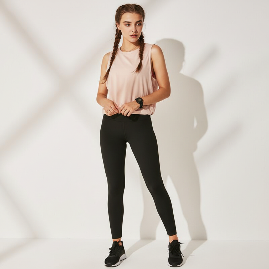 Sleeveless Open-Back Workout Top