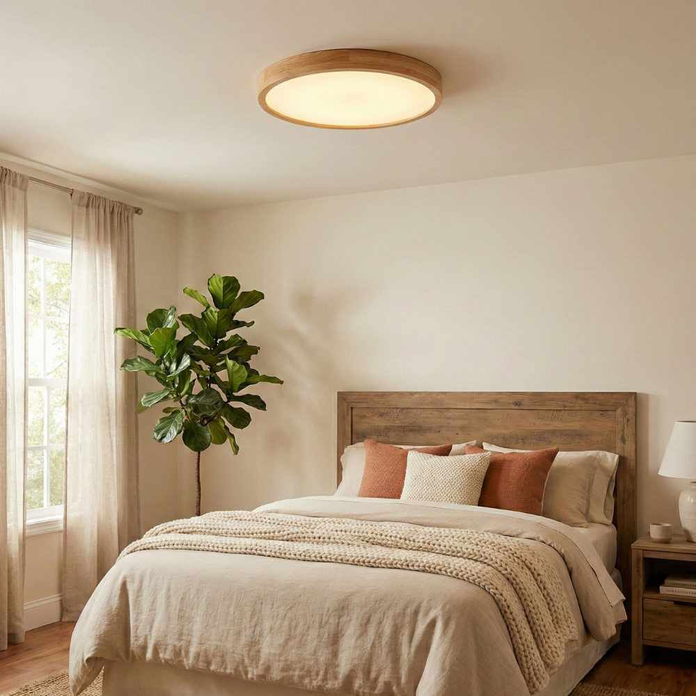 Slim LED Ceiling Light with Modern Flush Mount for Elegant Lighting