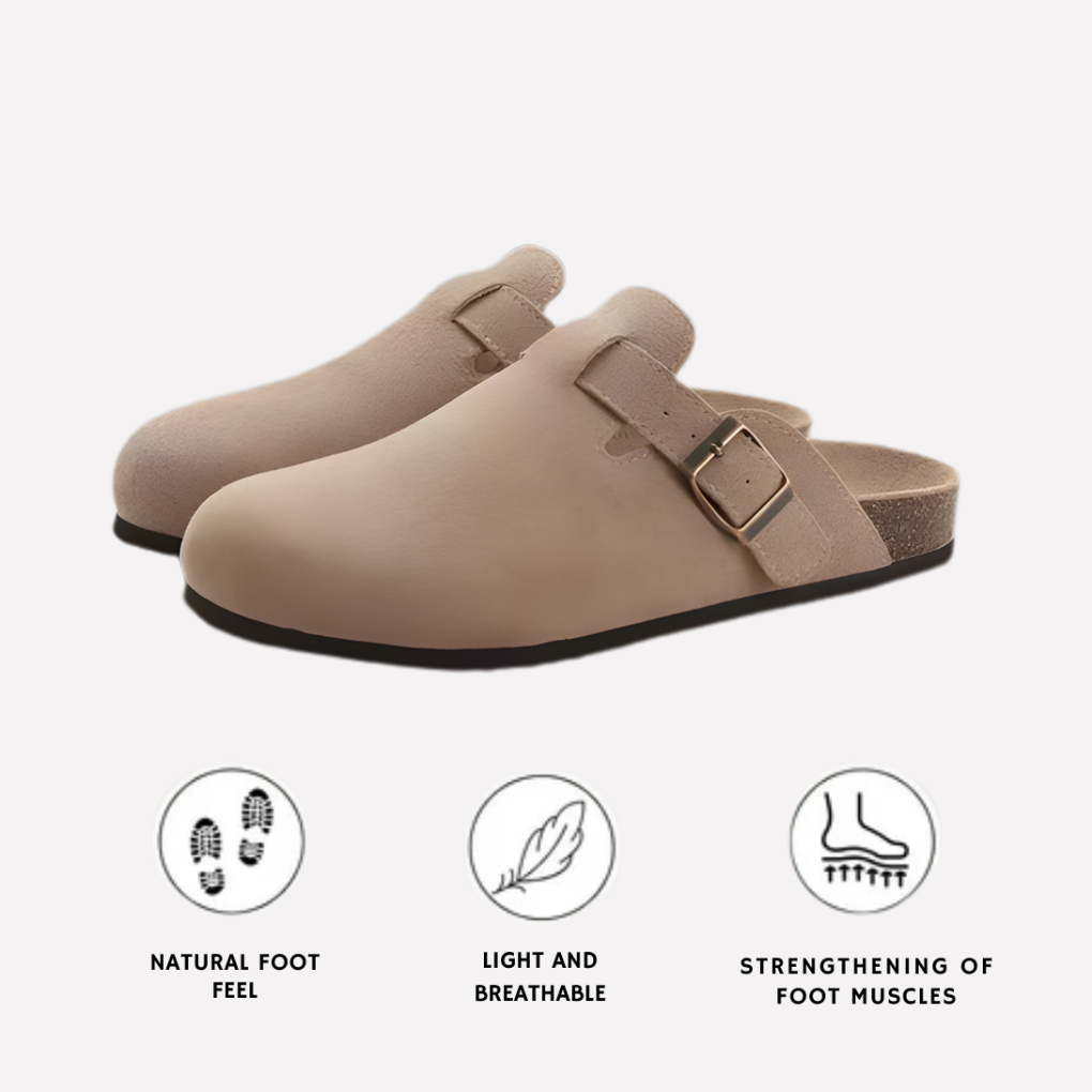Slip-On Clogs with Buckle Detail