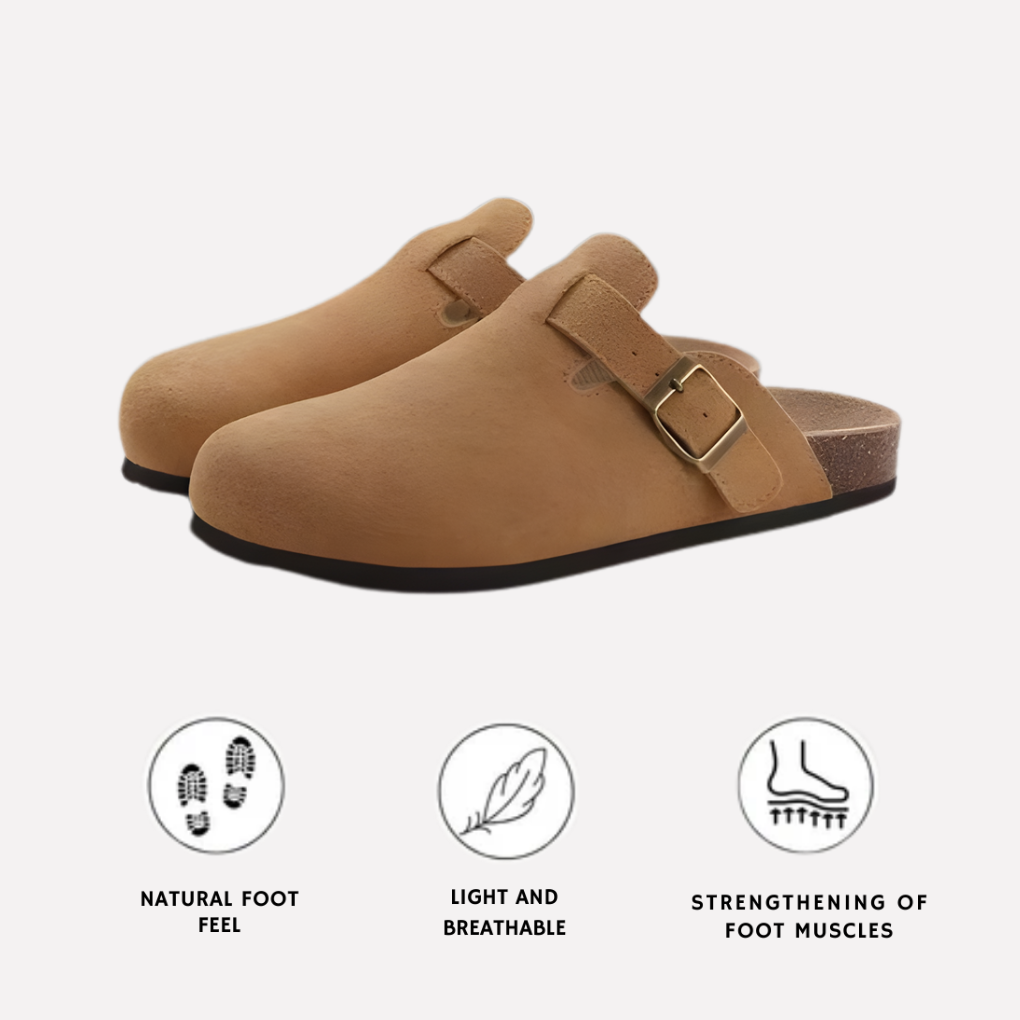 Slip-On Clogs with Buckle Detail