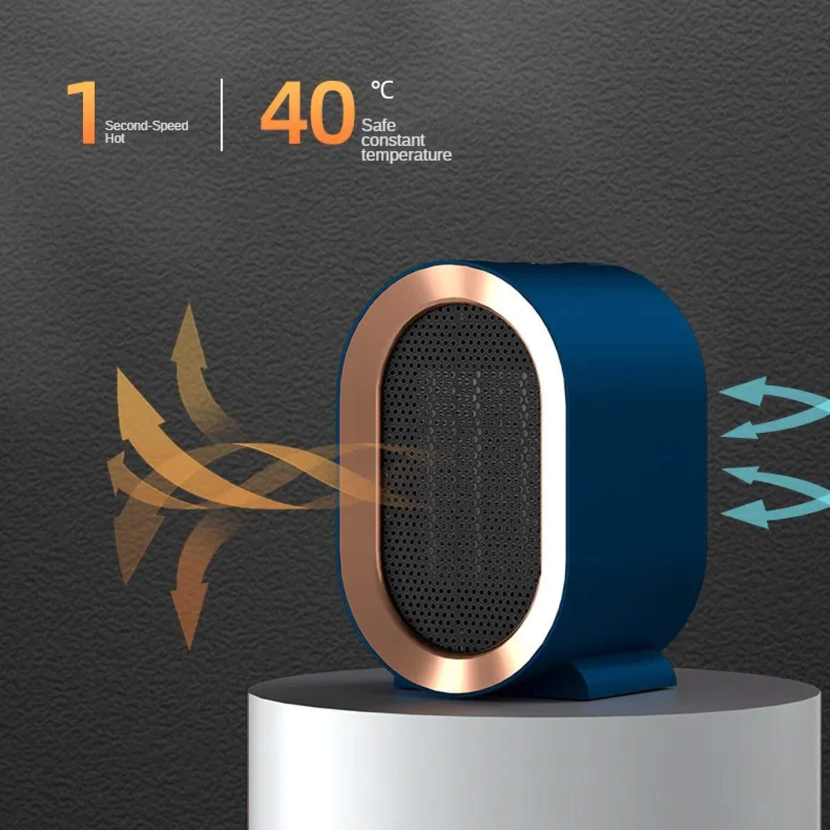 Small Portable Electric Space Heater – Energy-Efficient, Low-Energy and Power-Saving