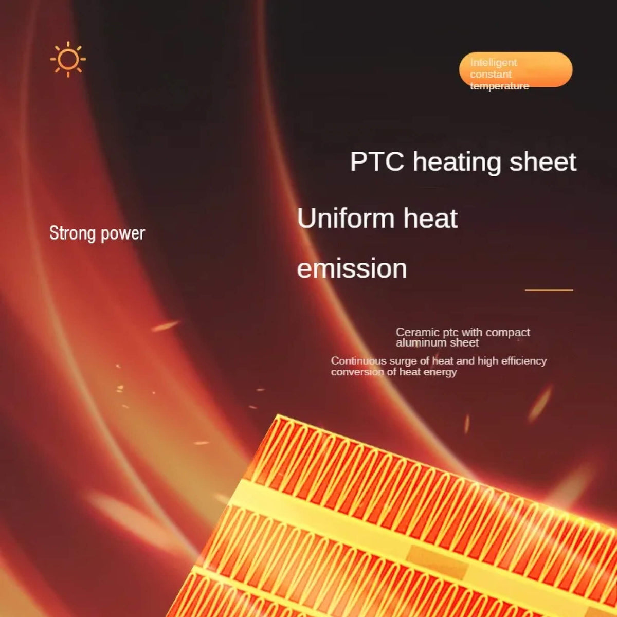 Small Portable Electric Space Heater – Energy-Efficient, Low-Energy and Power-Saving