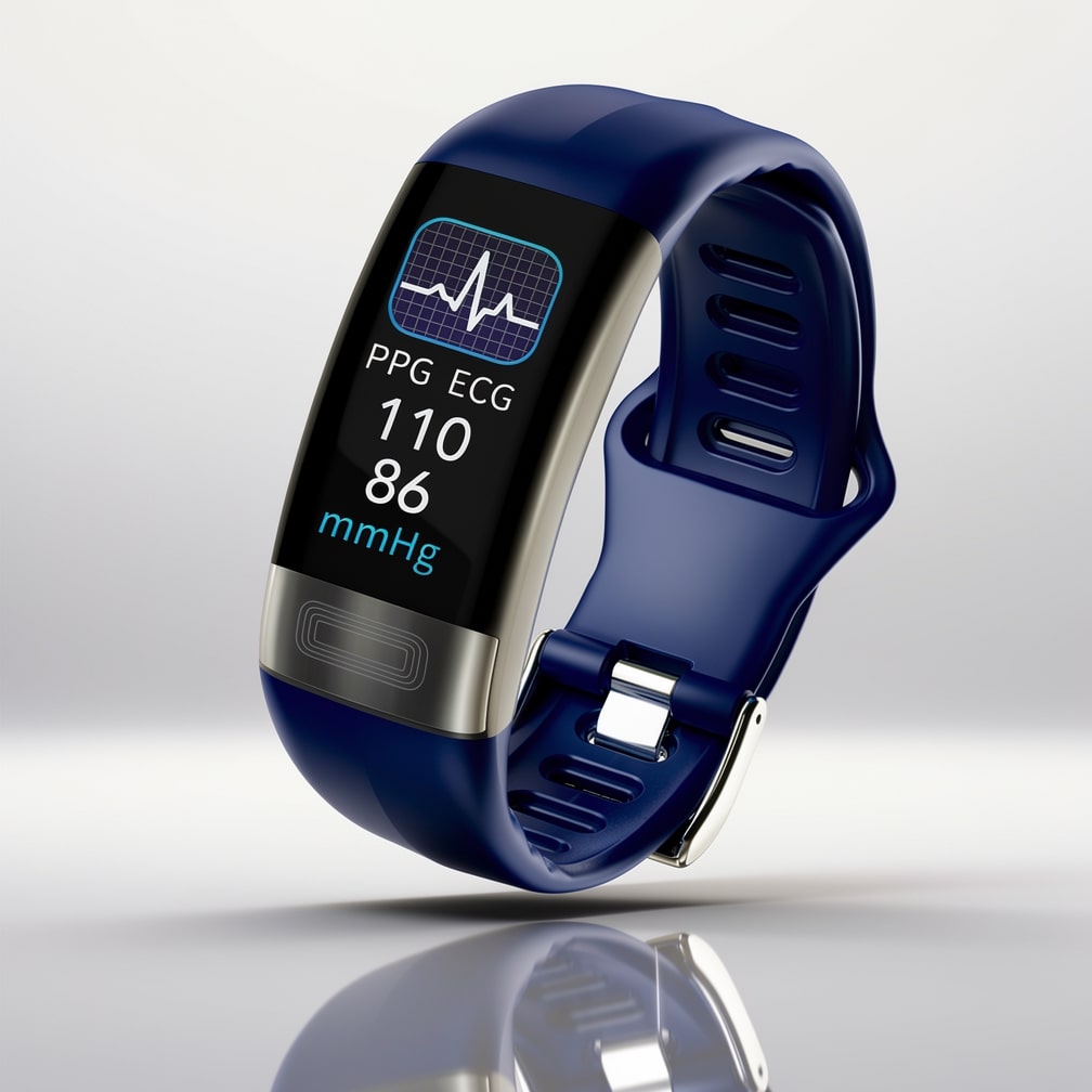 Smartwatch with Health Tracking, ECG, Blood Pressure and Sleep Tracking