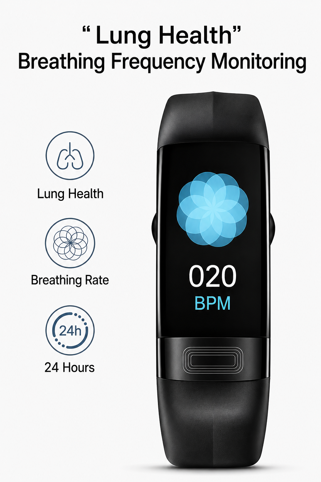 Smartwatch with Health Tracking, ECG, Blood Pressure and Sleep Tracking