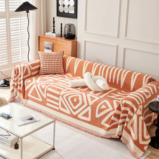 Sofa Blanket with Tassels