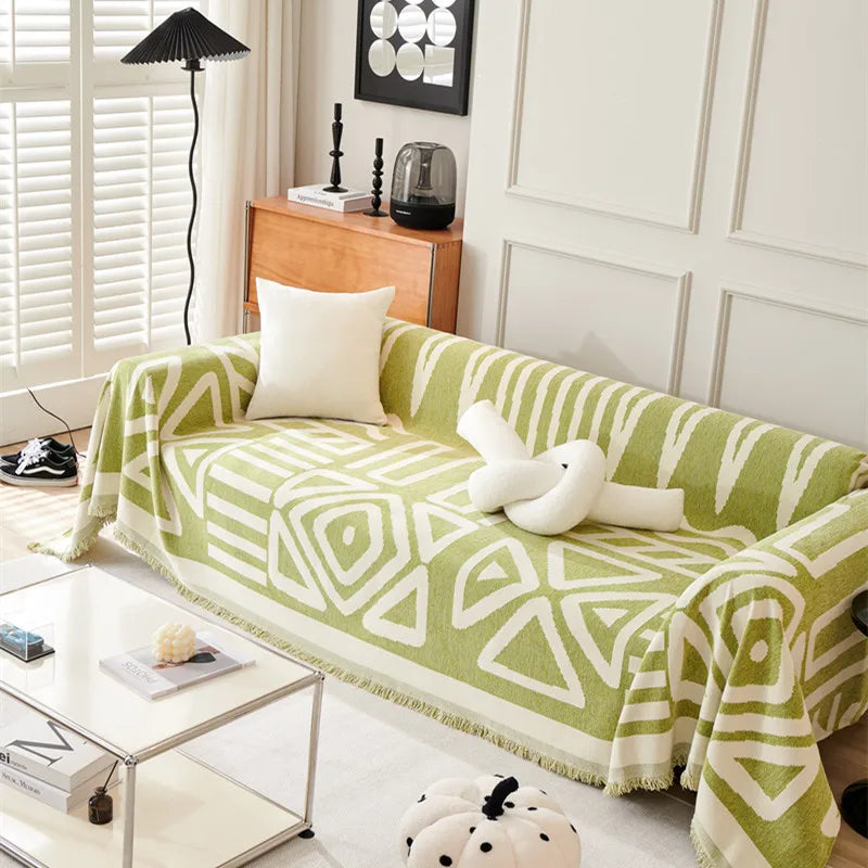 Sofa Blanket with Tassels