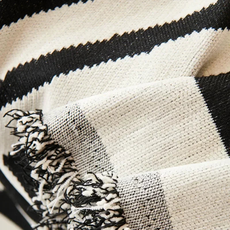 Sofa Blanket with Tassels