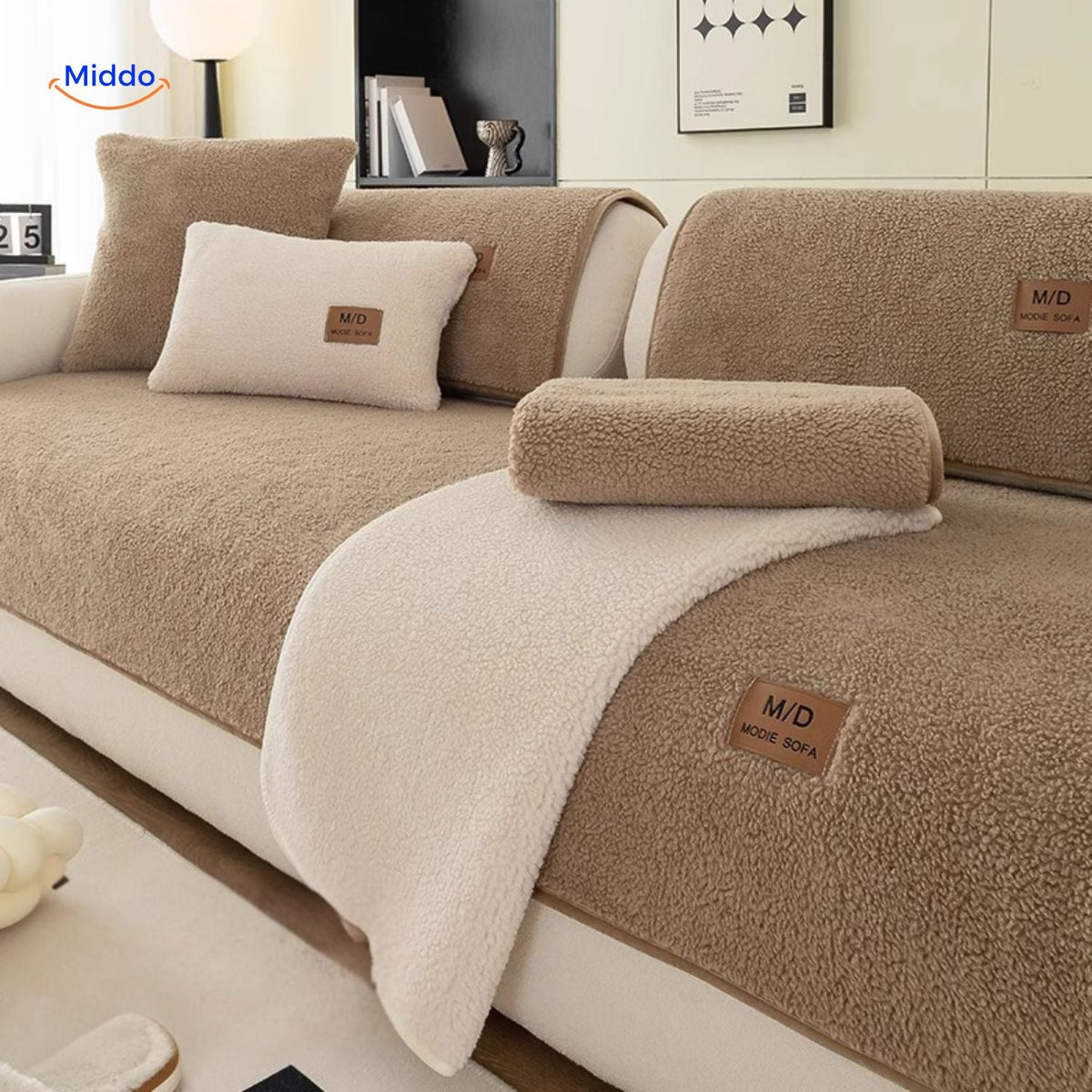 Sofa Cover | Soft Sheepskin Design for Warmth and Elegance!
