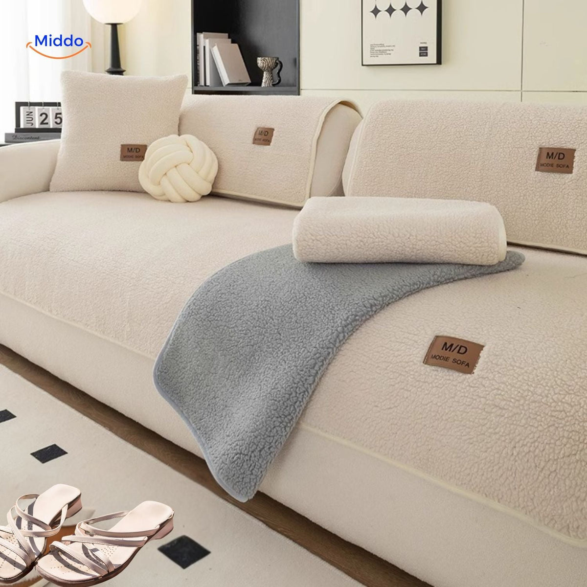 Sofa Cover | Soft Sheepskin Design for Warmth and Elegance!
