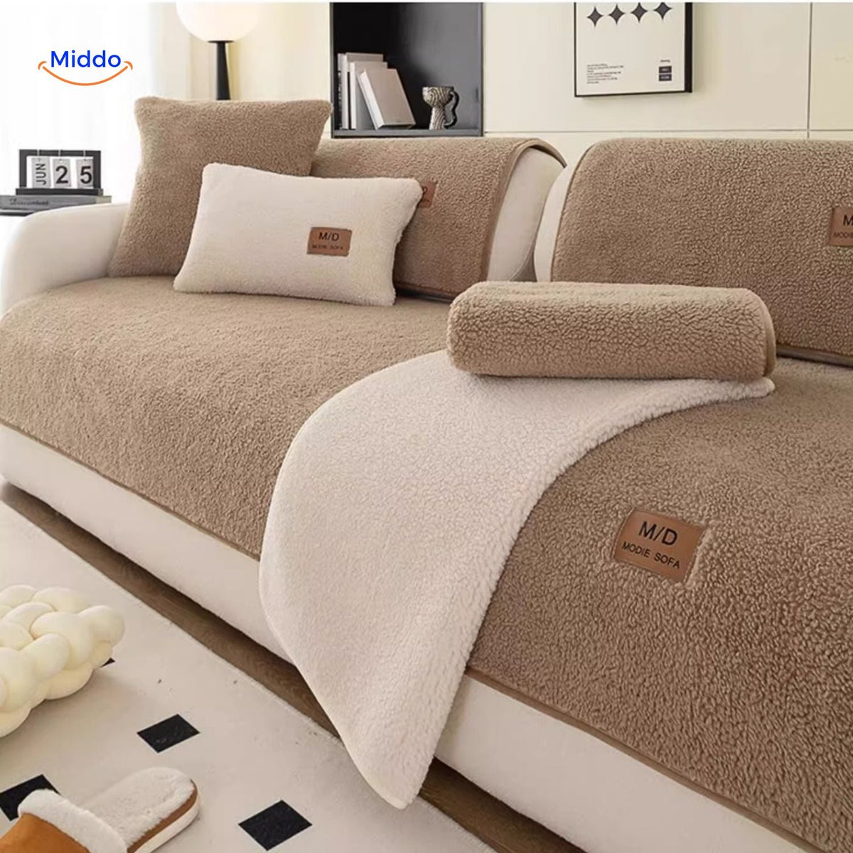 Sofa Cover | Soft Sheepskin Design for Warmth and Elegance!