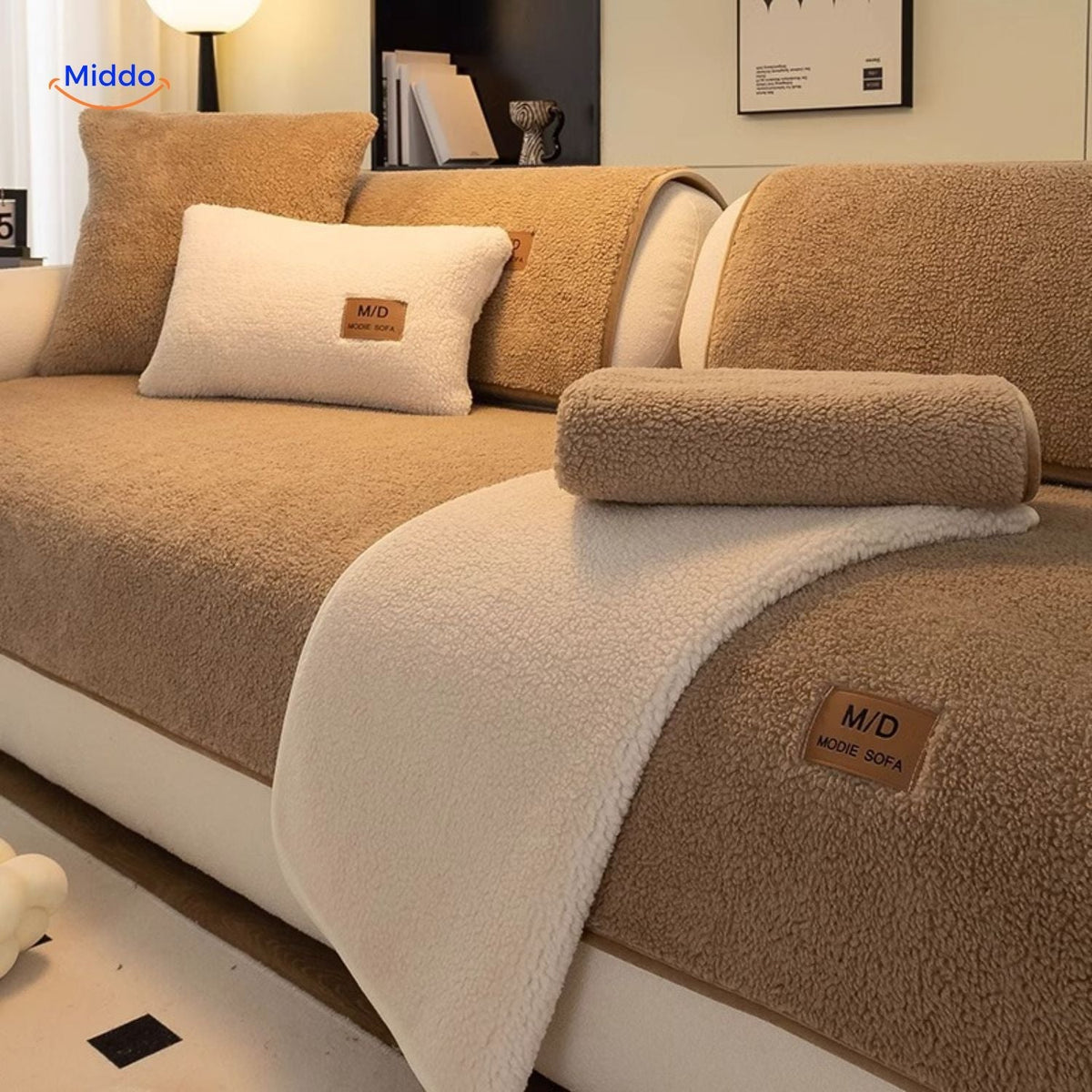 Sofa Cover | Soft Sheepskin Design for Warmth and Elegance!