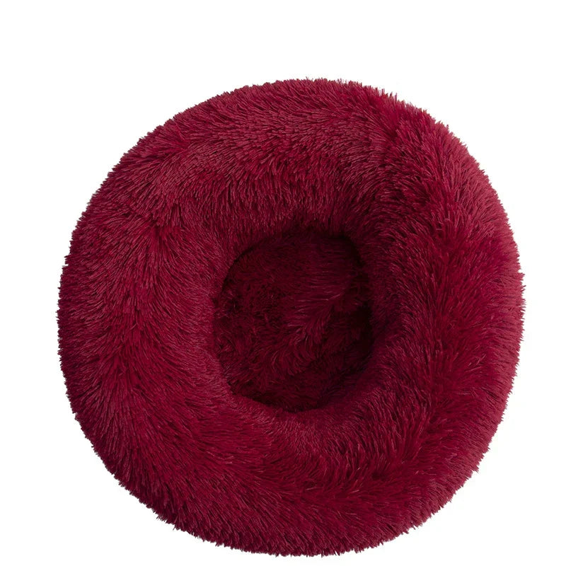 Soft and Calming Donut Bed for Cats and Dogs