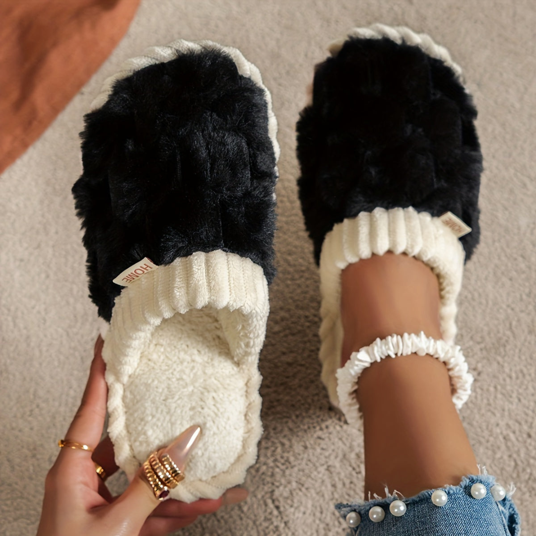 Soft and Warm Closed-Toe Winter Slippers
