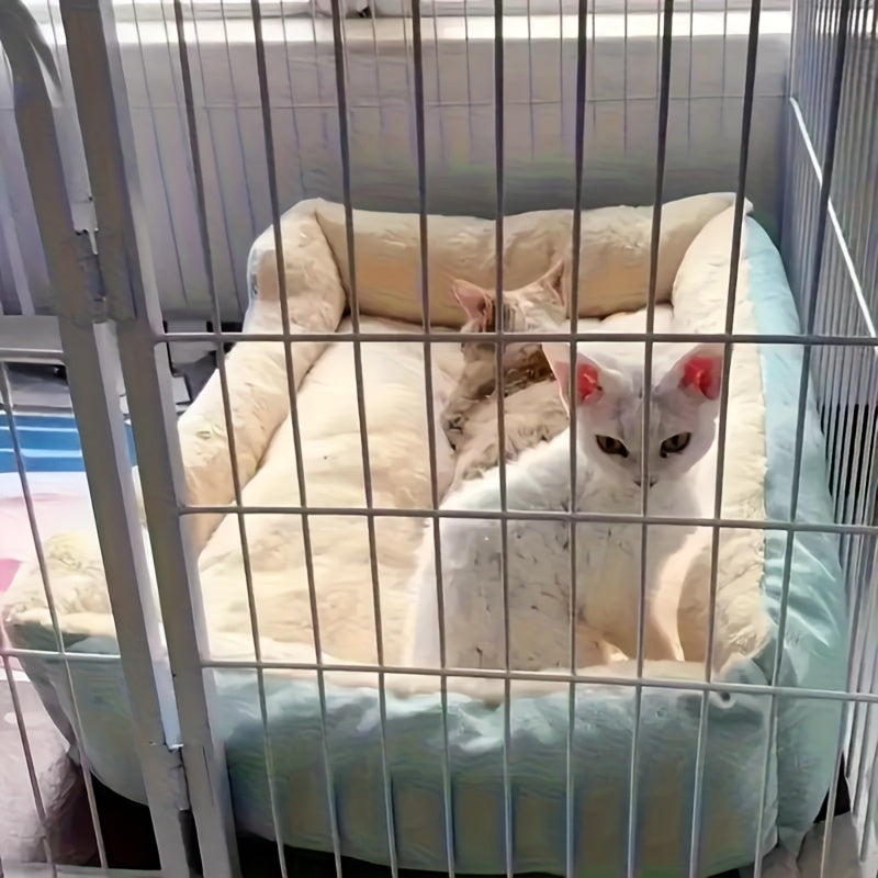 Soft Cat and Dog Bed for Small Pets with Comfortable Plush Border
