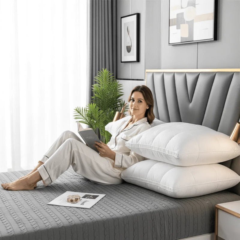 Soft Goose Down Sleeping Pillow – Hypoallergenic, Breathable and Comfortable