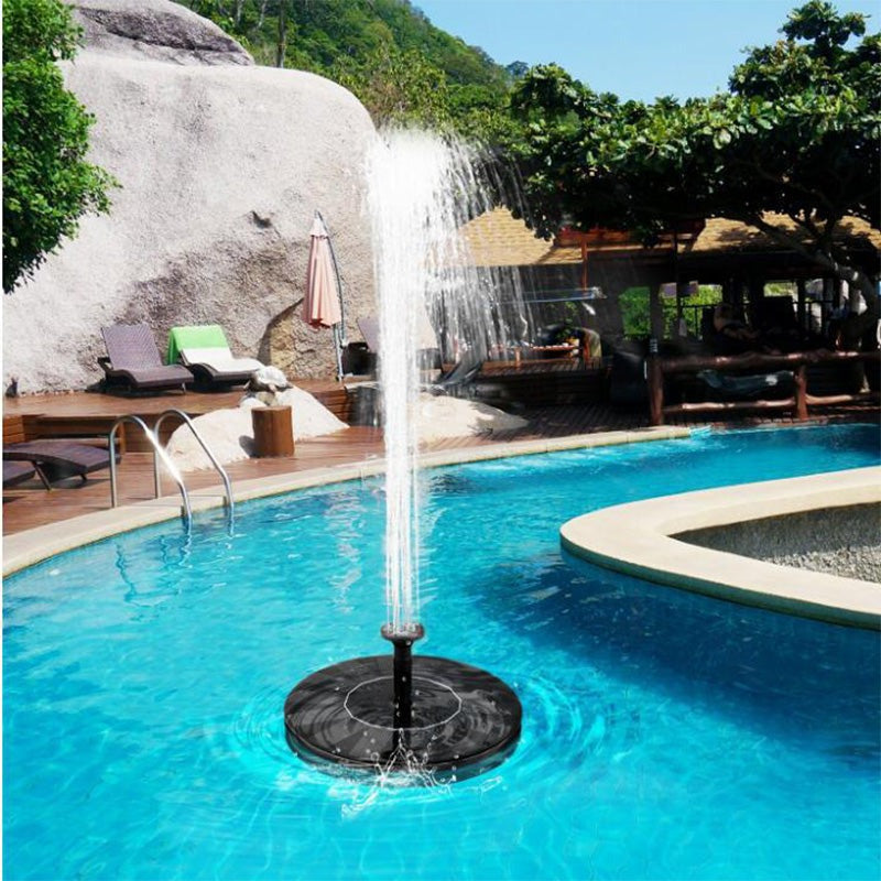 Solar Floating Fountain with Interchangeable Water Stream Effects for Ponds
