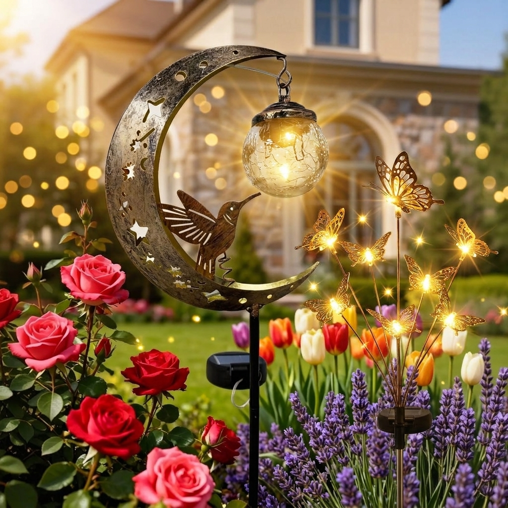 Solar LED Butterfly Garden Stake