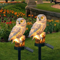 Solar LED Owl Garden Light, IP65 Waterproof, Warm White Light Decoration