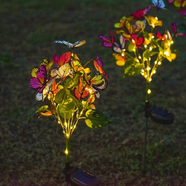 Solar-Powered Butterfly Lights