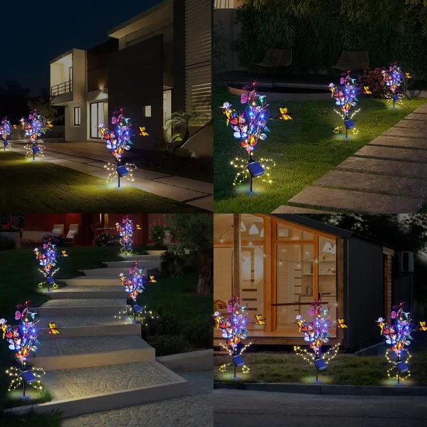 Solar-Powered Butterfly Lights