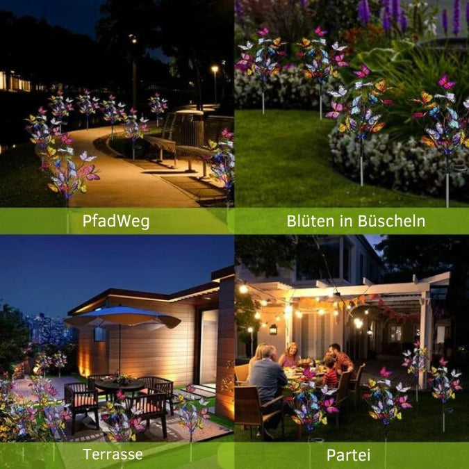 Solar-Powered Butterfly Lights