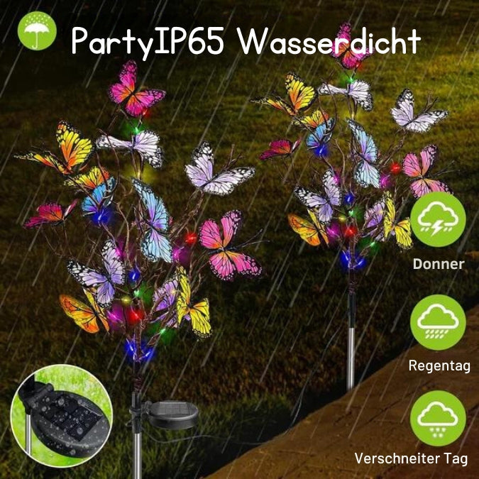 Solar-Powered Butterfly Lights