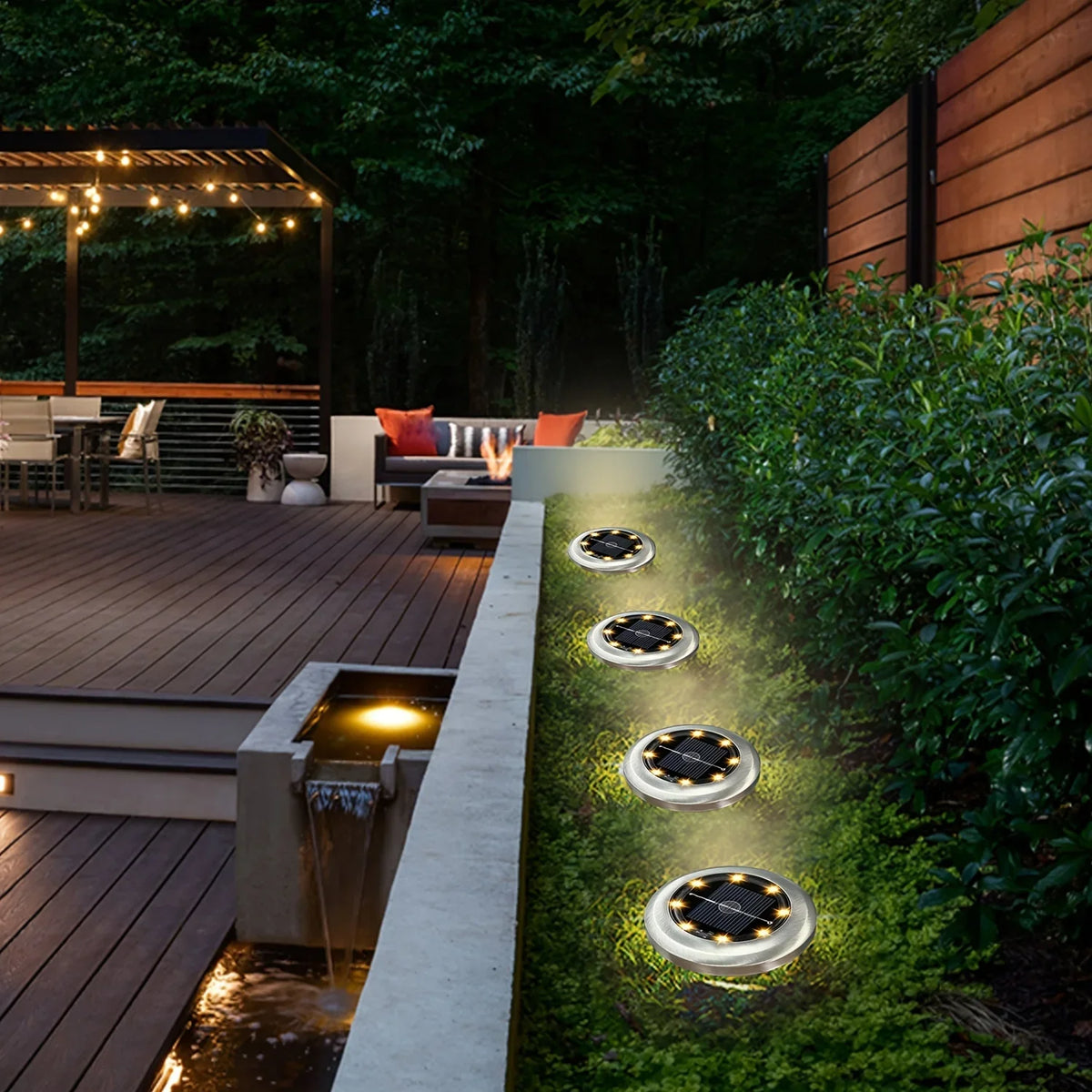 Solar-Powered Ground Light