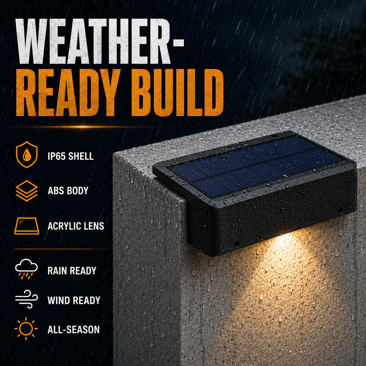 Solar-Powered Outdoor Light