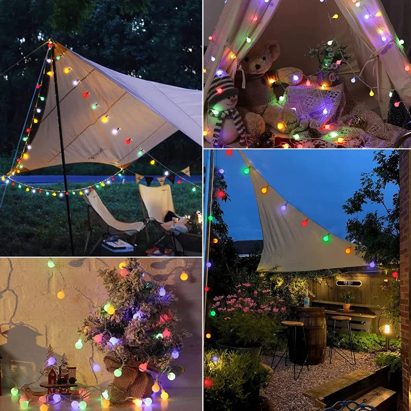 Solar-Powered Outdoor Party Lights