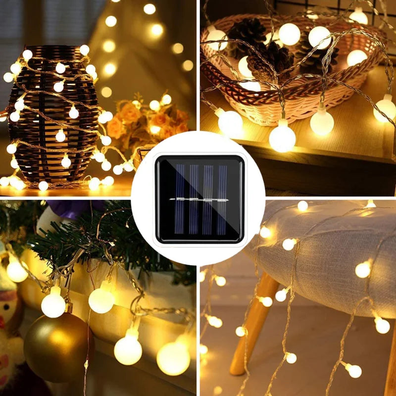 Solar-Powered Outdoor Party Lights